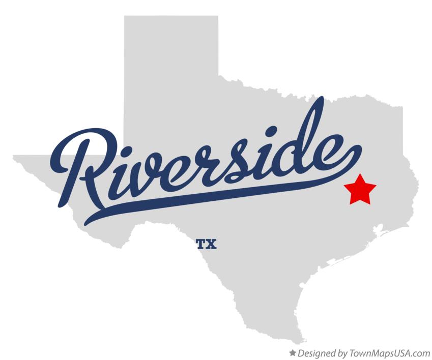 Map of Riverside Texas TX