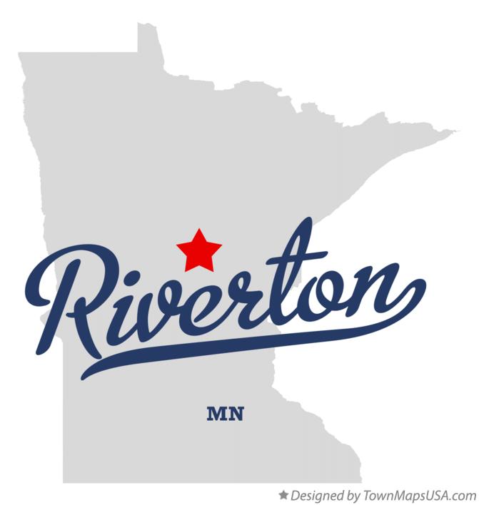 Map of Riverton Minnesota MN