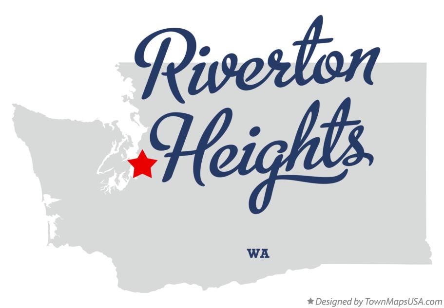 Map of Riverton Heights Washington WA