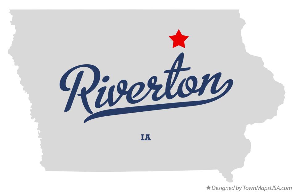 Map of Riverton Iowa IA