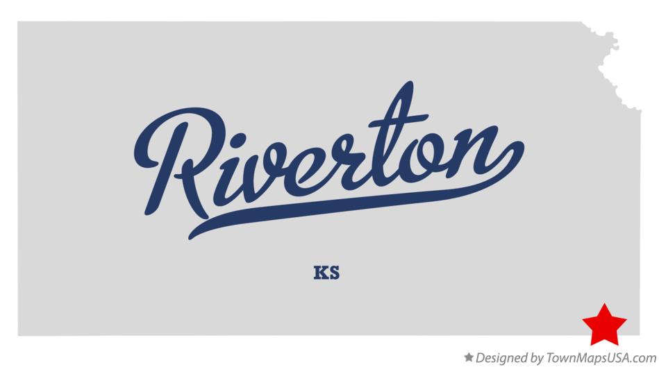Map of Riverton Kansas KS