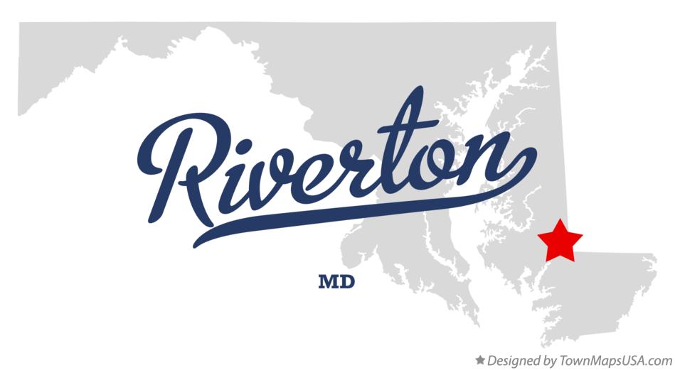 Map of Riverton Maryland MD