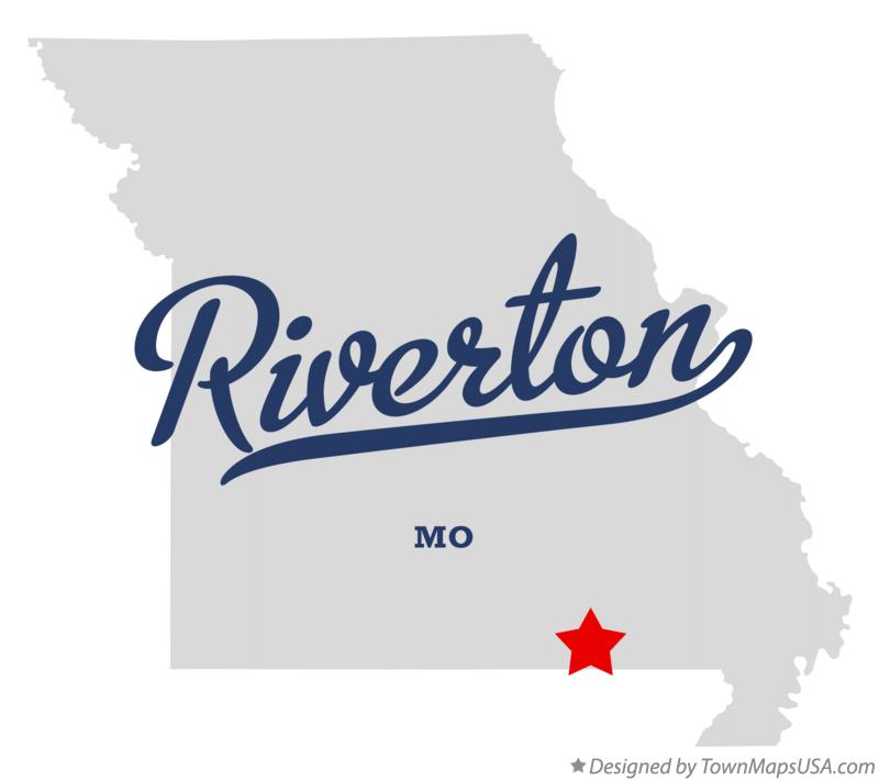 Map of Riverton Missouri MO