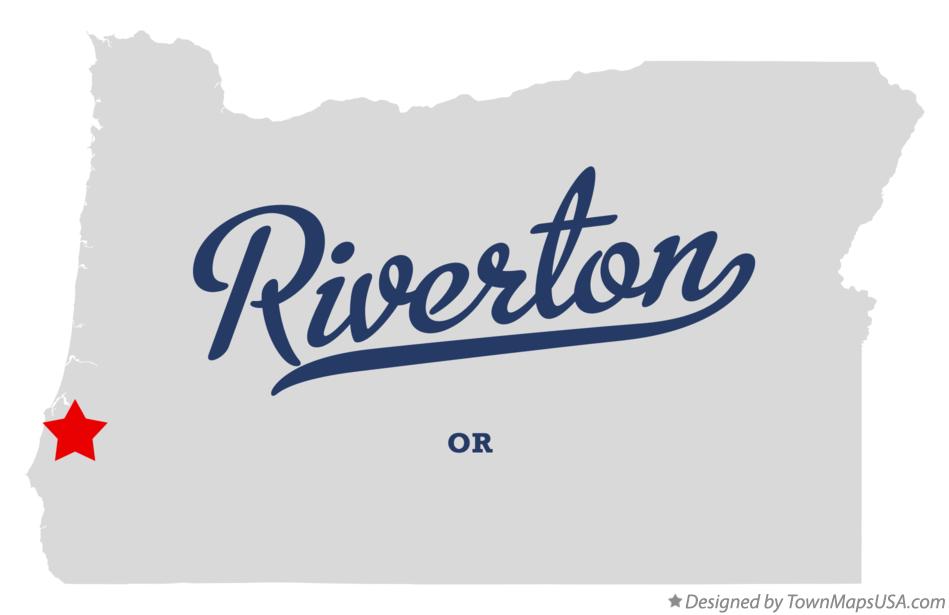 Map of Riverton Oregon OR