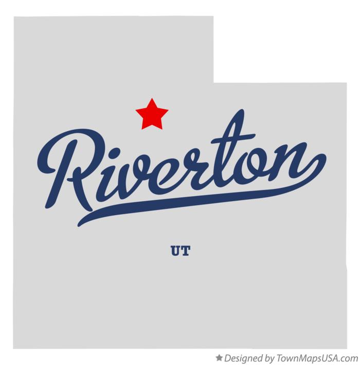 Map of Riverton Utah UT