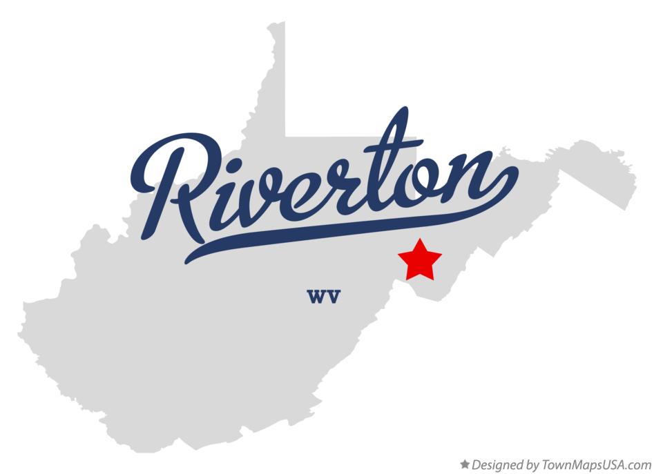 Map of Riverton West Virginia WV