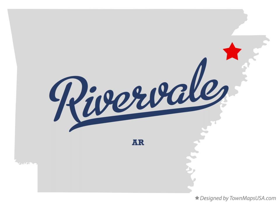 Map of Rivervale Arkansas AR