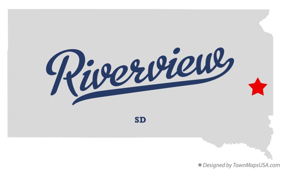 Map of Riverview South Dakota SD
