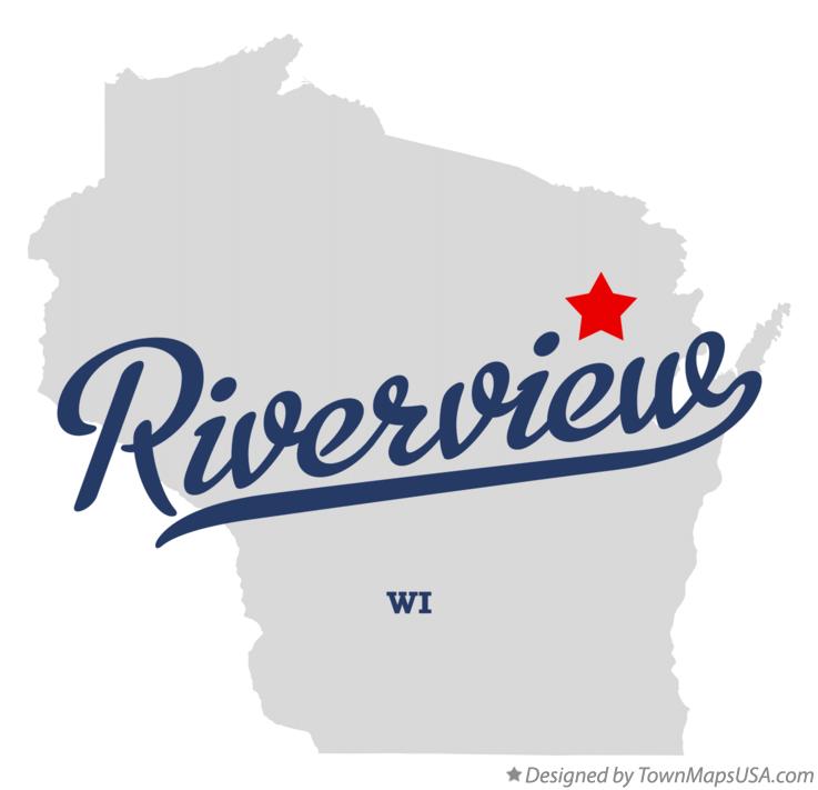 Map of Riverview Wisconsin WI