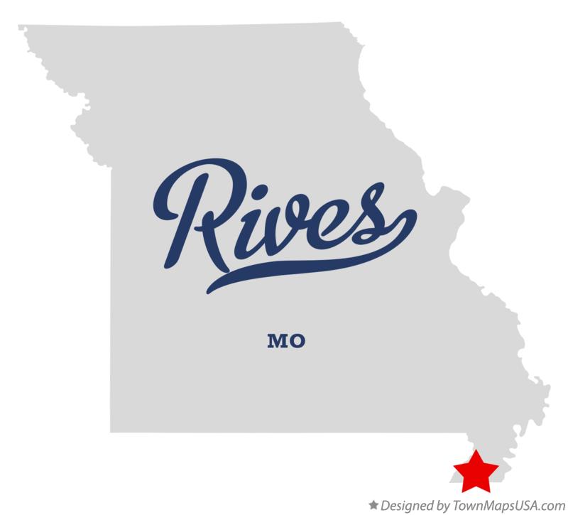 Map of Rives Missouri MO
