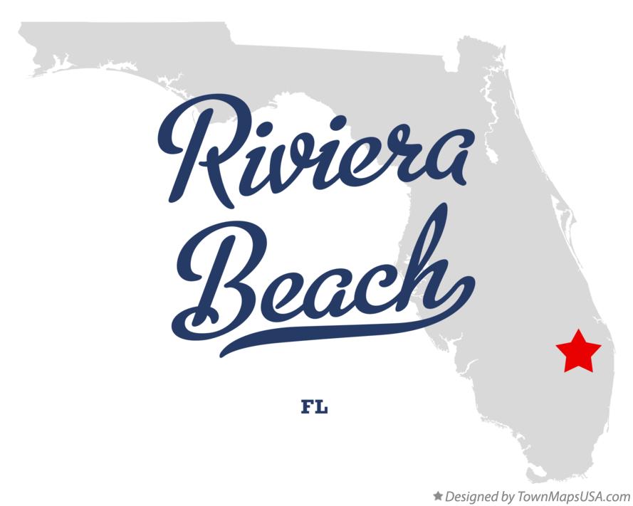 Map of Riviera Beach Florida FL