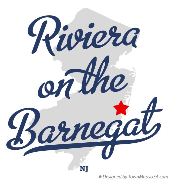 Map of Riviera on the Barnegat New Jersey NJ