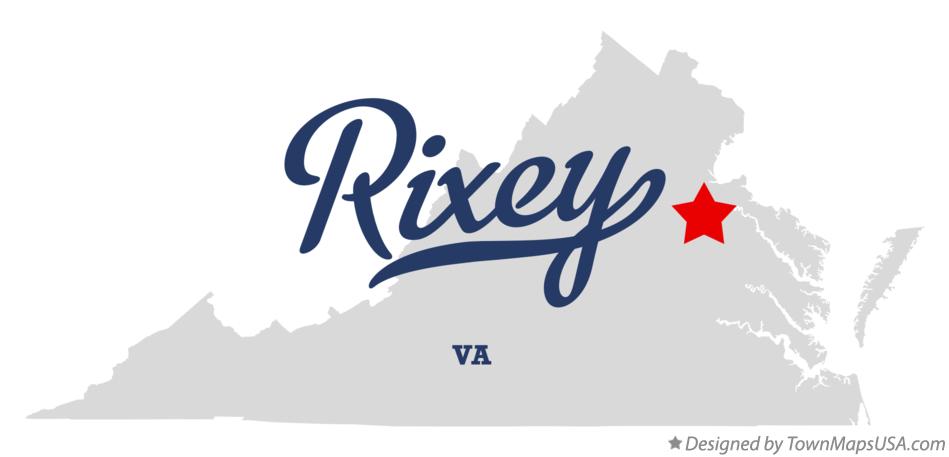 Map of Rixey Virginia VA