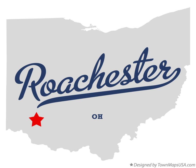 Map of Roachester Ohio OH