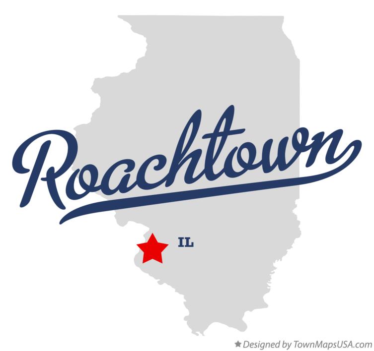 Map of Roachtown Illinois IL