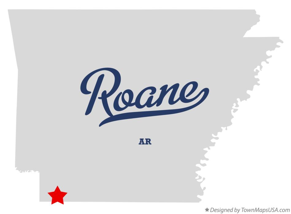 Map of Roane Arkansas AR