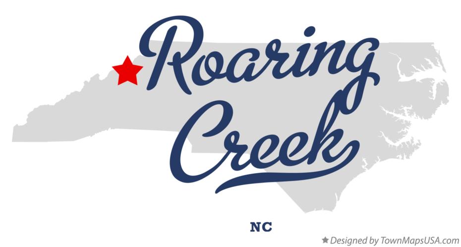 Map of Roaring Creek North Carolina NC
