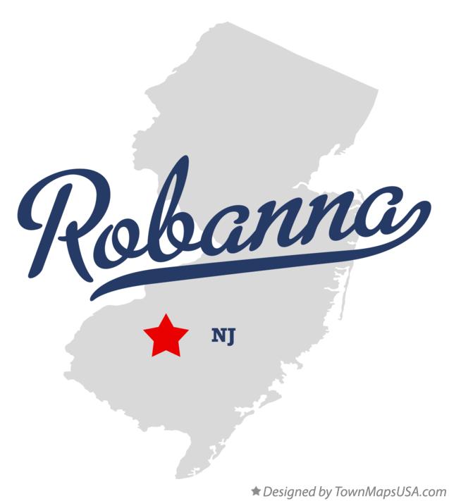 Map of Robanna New Jersey NJ