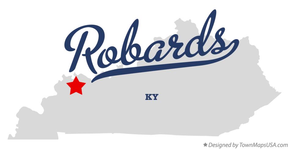 Map of Robards Kentucky KY