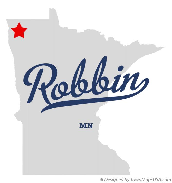 Map of Robbin Minnesota MN