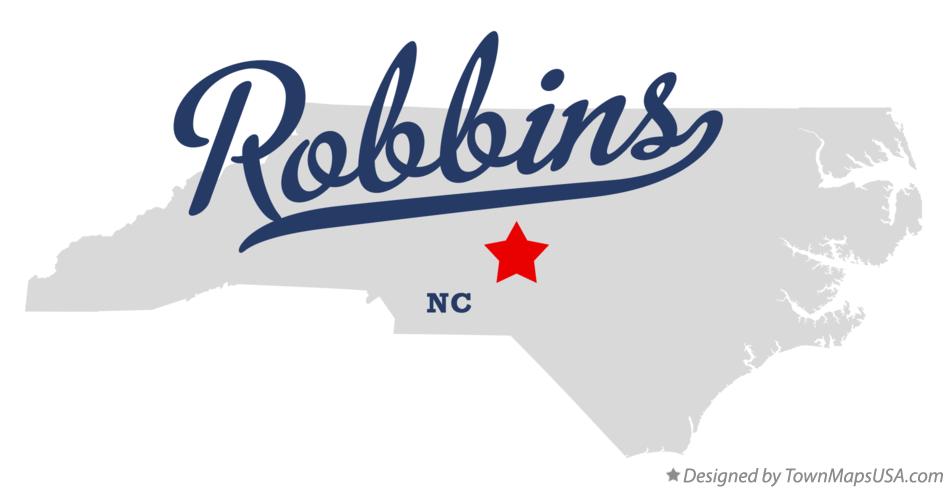 Map of Robbins North Carolina NC