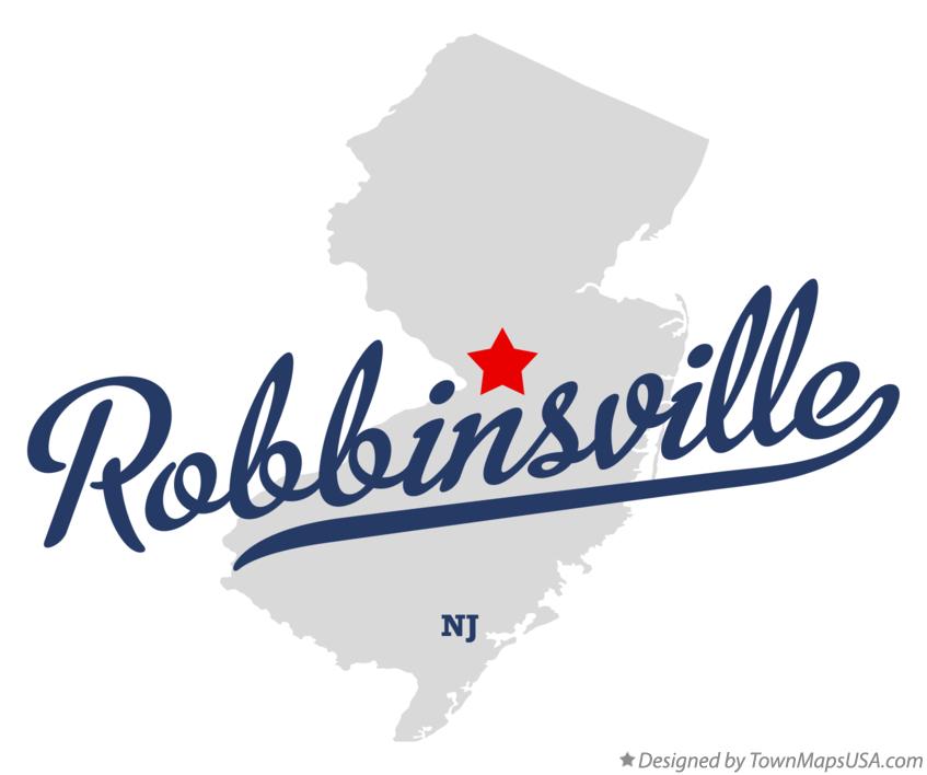 Map of Robbinsville New Jersey NJ