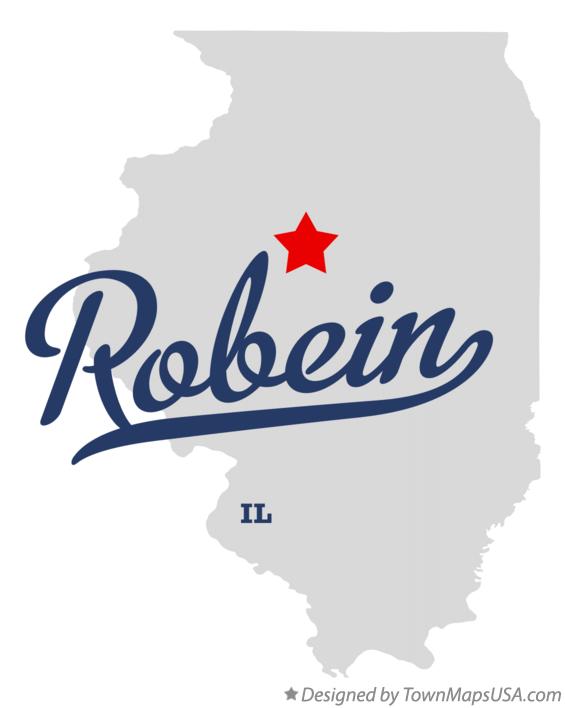 Map of Robein Illinois IL