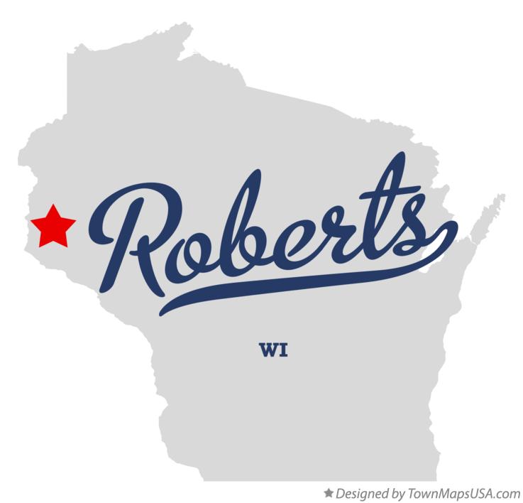 Map of Roberts Wisconsin WI