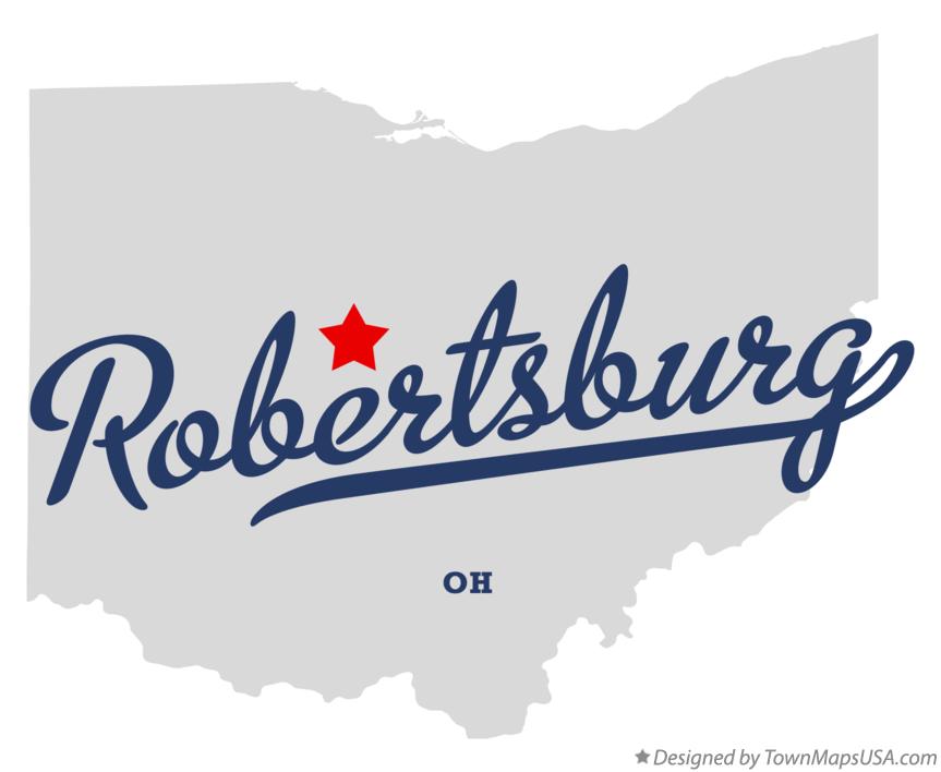 Map of Robertsburg Ohio OH