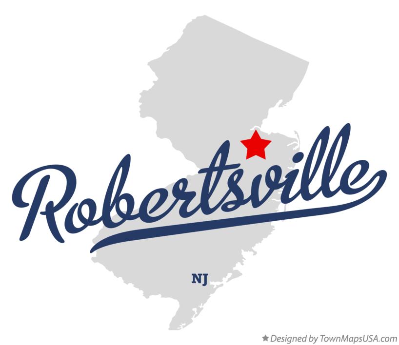 Map of Robertsville New Jersey NJ