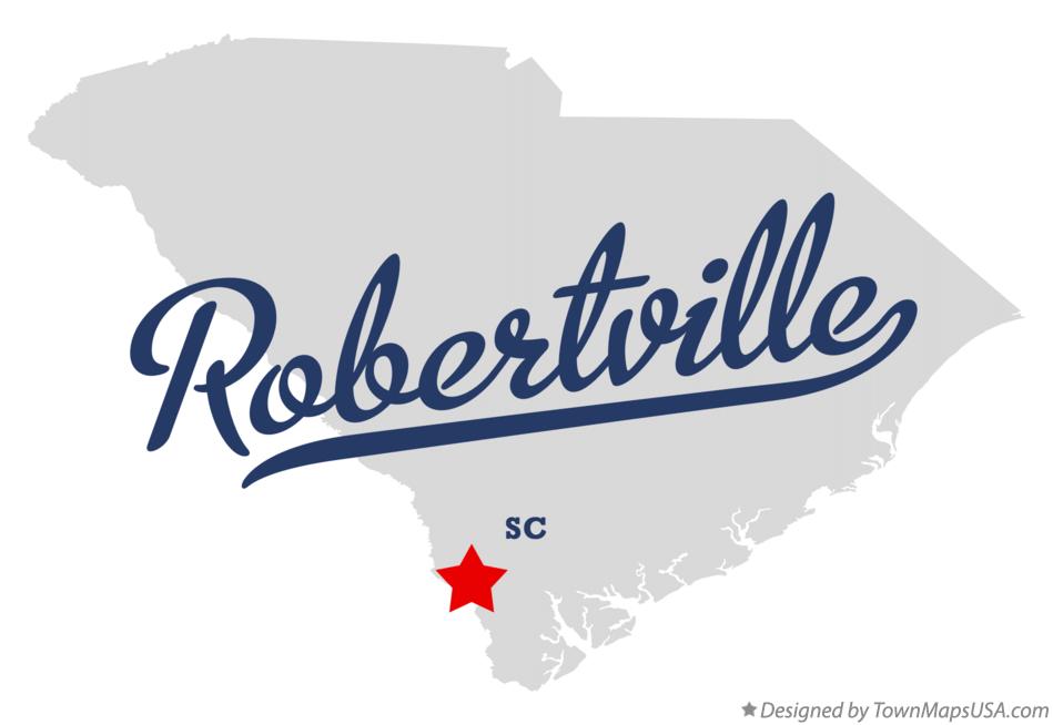 Map of Robertville South Carolina SC