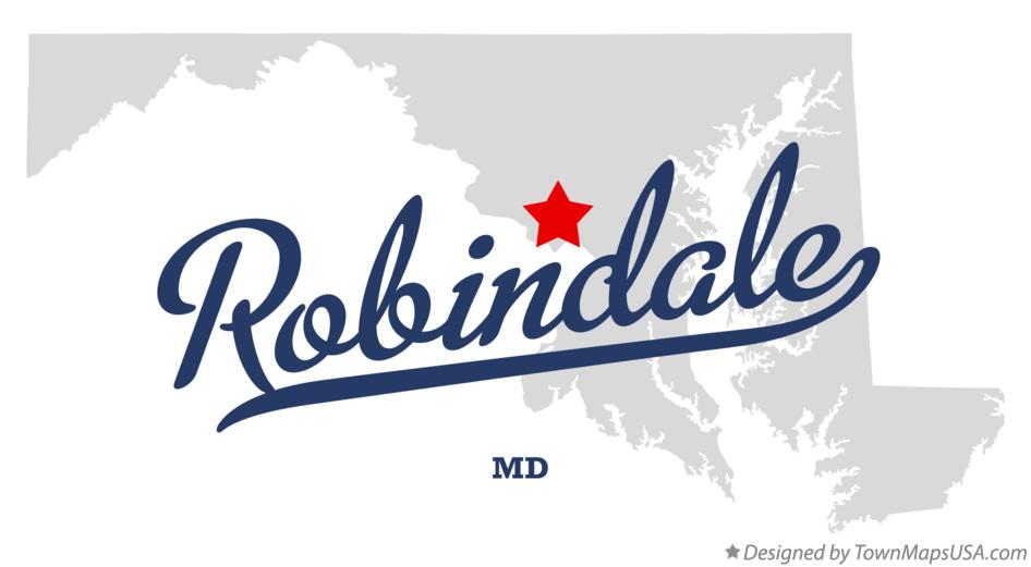 Map of Robindale Maryland MD