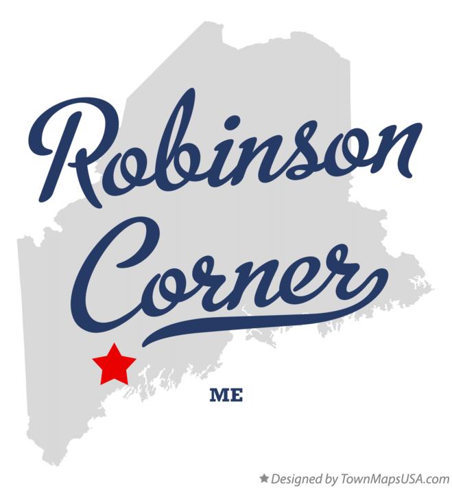 Map of Robinson Corner Maine ME