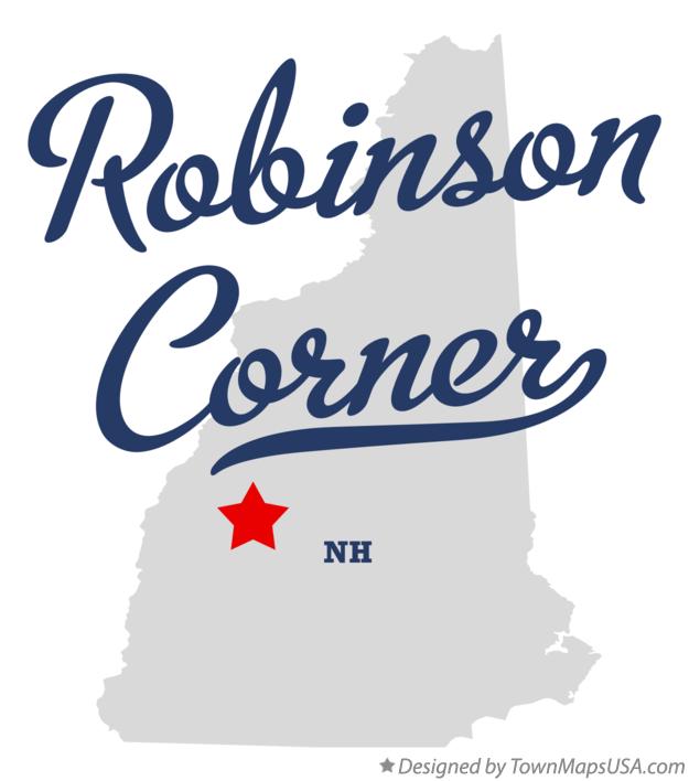 Map of Robinson Corner New Hampshire NH