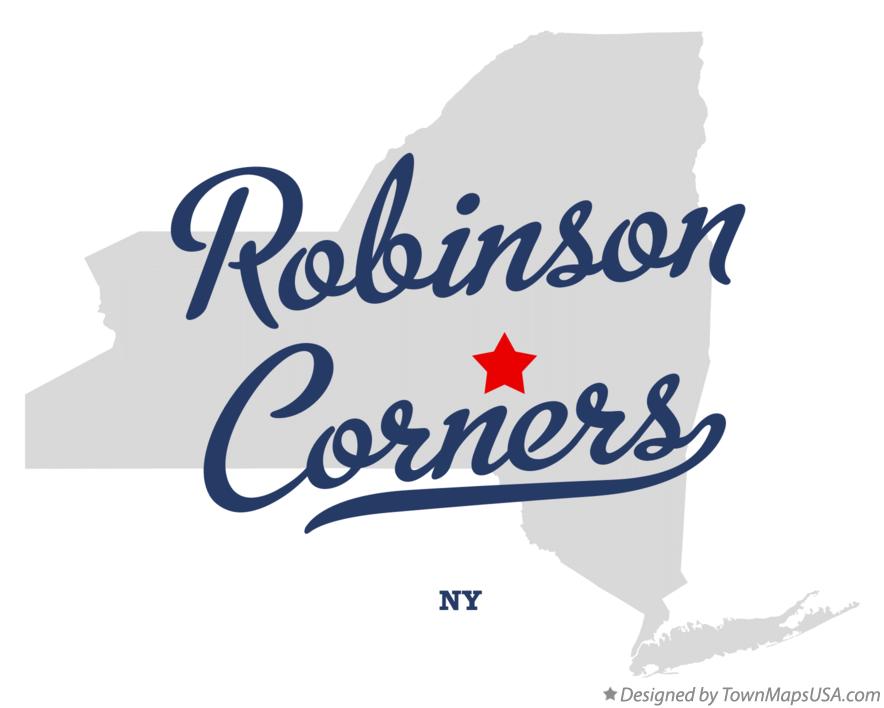 Map of Robinson Corners New York NY