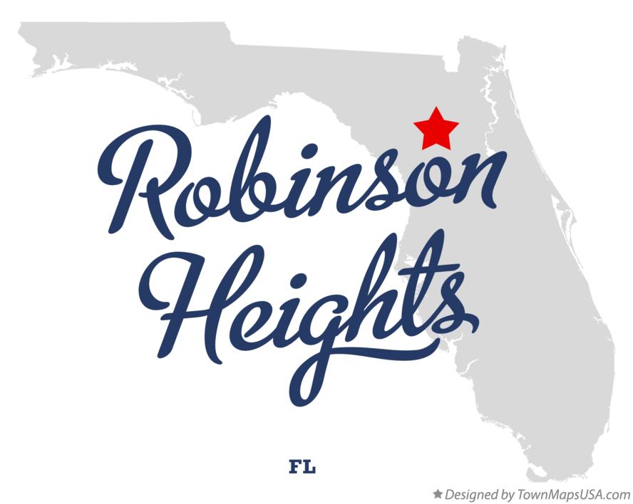 Map of Robinson Heights Florida FL