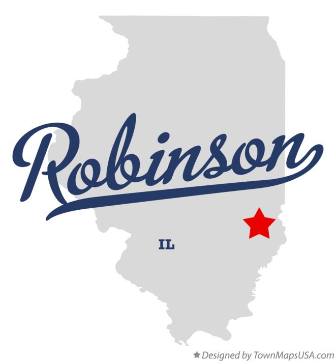 Map of Robinson Illinois IL