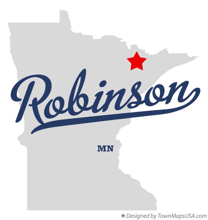 Map of Robinson Minnesota MN
