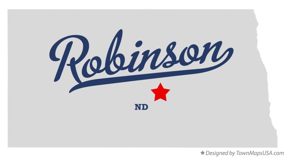 Map of Robinson North Dakota ND