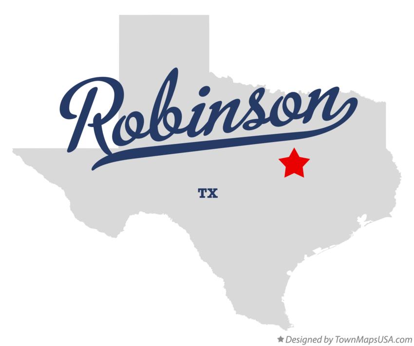 Map of Robinson Texas TX