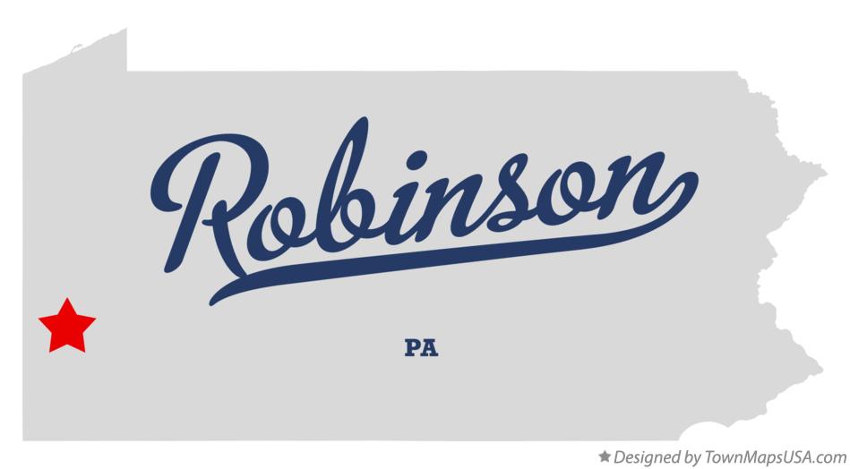 Map of Robinson Pennsylvania PA