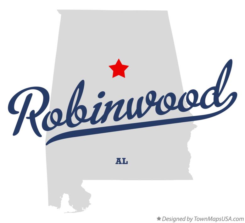 Map of Robinwood Alabama AL