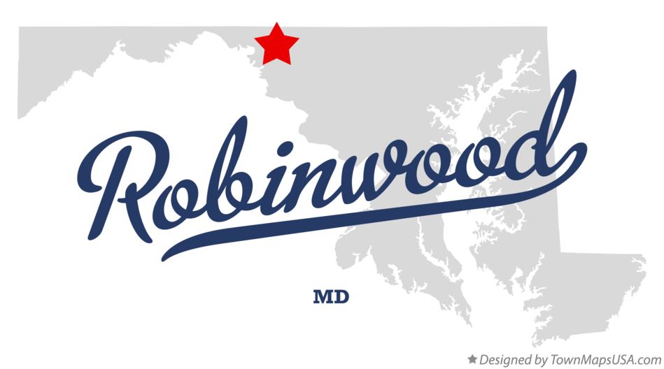 Map of Robinwood Maryland MD
