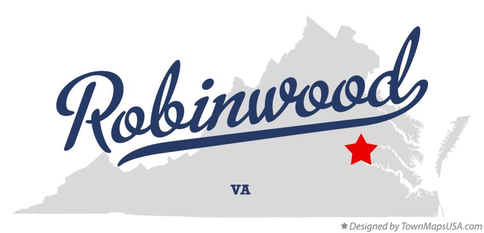 Map of Robinwood Virginia VA