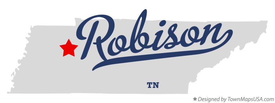 Map of Robison Tennessee TN