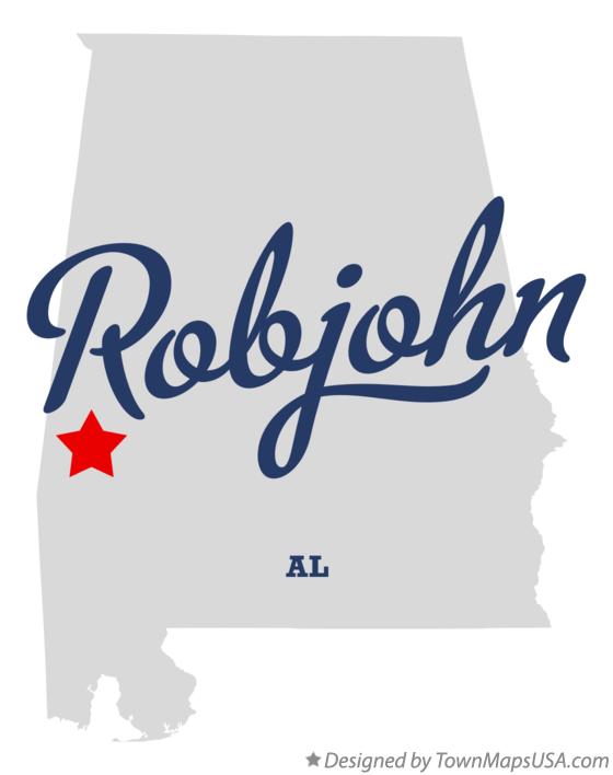 Map of Robjohn Alabama AL
