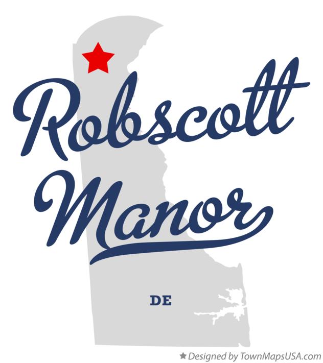 Map of Robscott Manor Delaware DE