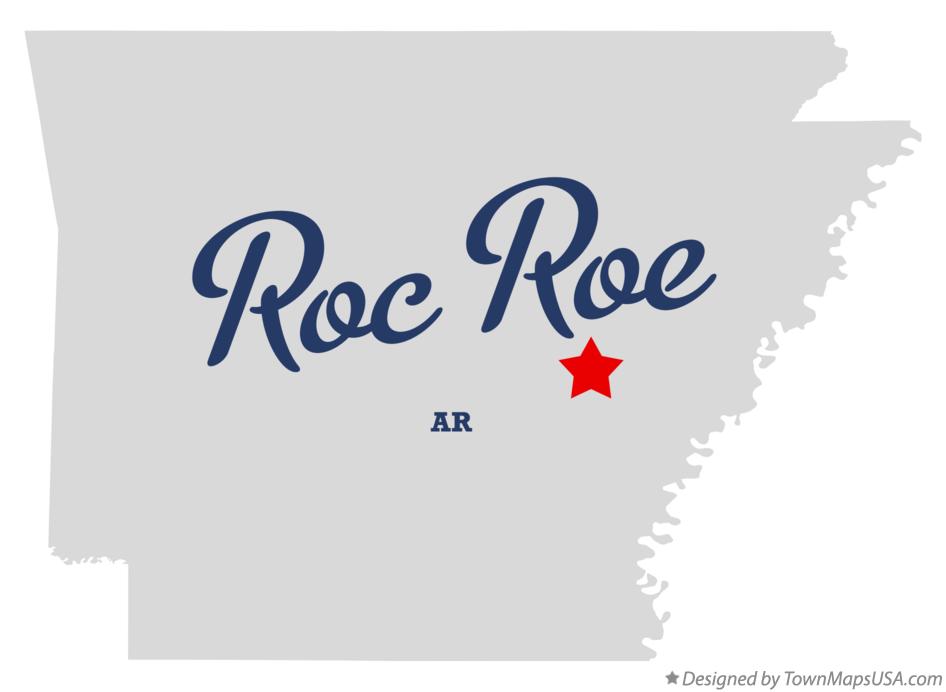 Map of Roc Roe Arkansas AR