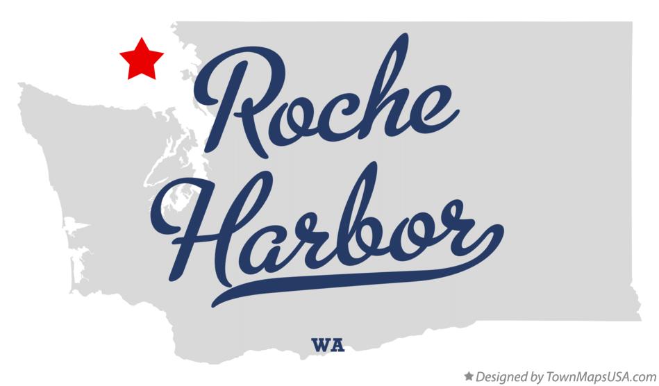 Map of Roche Harbor Washington WA