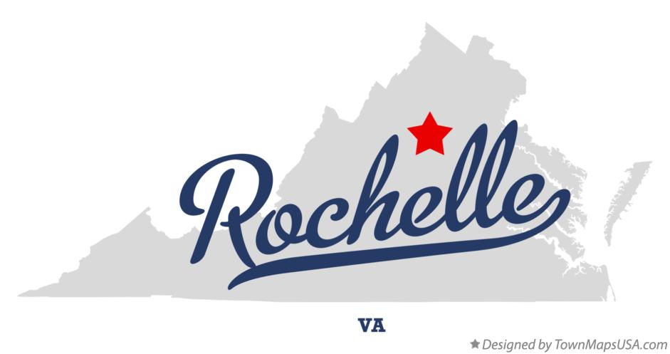 Map of Rochelle Virginia VA